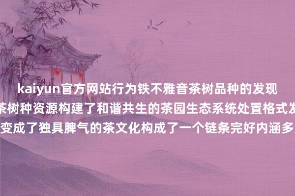 kaiyun官方网站行为铁不雅音茶树品种的发现地和定名地滋长了优良的茶树种资源构建了和谐共生的茶园生态系统处置格式发展出私有的制茶时间变成了独具脾气的茶文化构成了一个链条完好内涵多元的铁不雅音茶文化系统周一到周五CCTV-1 18:20档《农耕探斯文》持续播出让咱们奴婢中国艰辛农业文化遗产探寻生生箝制的中华农耕斯文-云开app官方入口下载