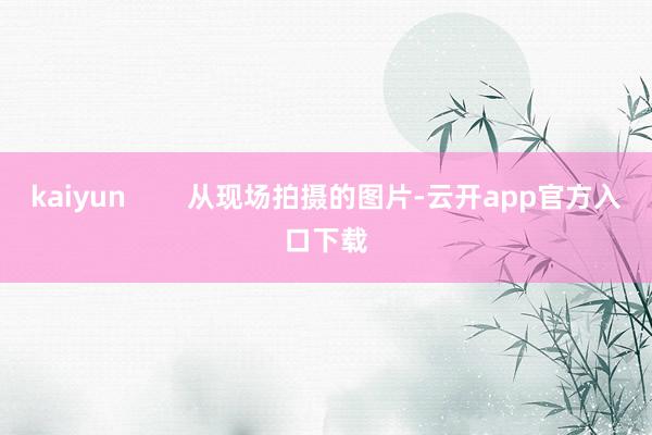 kaiyun        从现场拍摄的图片-云开app官方入口下载